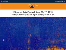 Tablet Screenshot of edmondsartsfestival.com